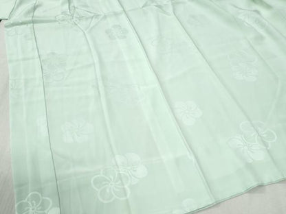 平和屋着物●長襦袢　無双仕立て　ねじ花地紋　夏虫色　正絹　逸品　未使用　CABC6528yc