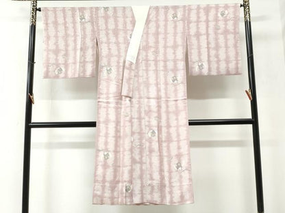 平和屋着物●長襦袢　無双仕立て　梟　フクロウ　正絹　逸品　CABC6533yc