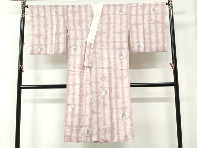 平和屋着物●長襦袢　無双仕立て　梟　フクロウ　正絹　逸品　CABC6533yc