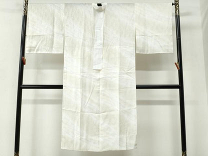 平和屋着物●長襦袢　無双仕立て　花唐草地紋　暈し染め　正絹　逸品　未使用　CABC6534yc