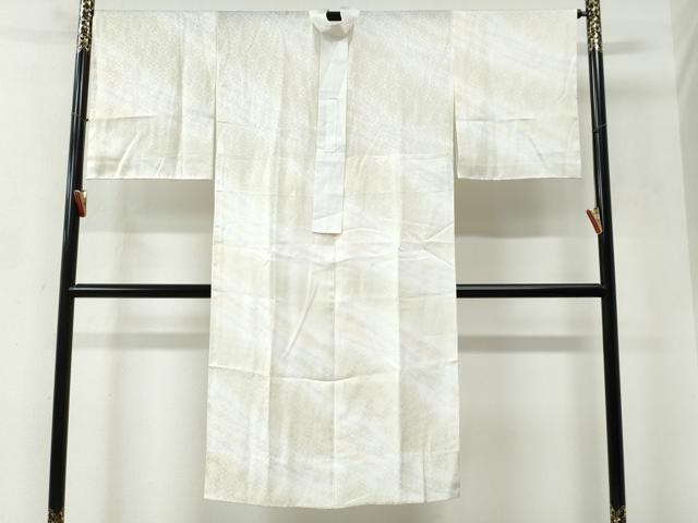 平和屋着物●長襦袢　無双仕立て　花唐草地紋　暈し染め　正絹　逸品　未使用　CABC6534yc
