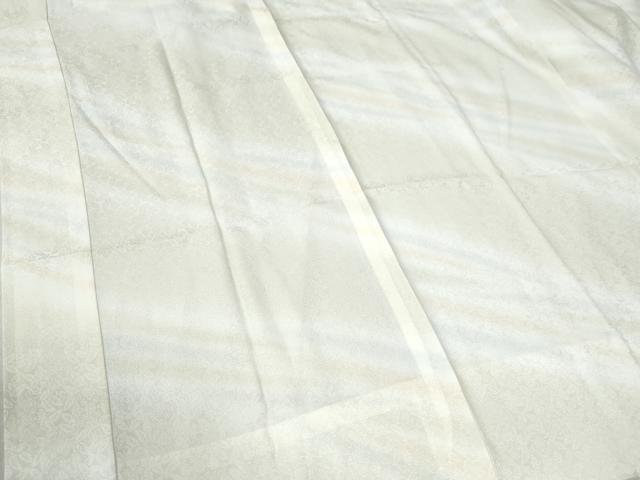 平和屋着物●長襦袢　無双仕立て　花唐草地紋　暈し染め　正絹　逸品　未使用　CABC6534yc