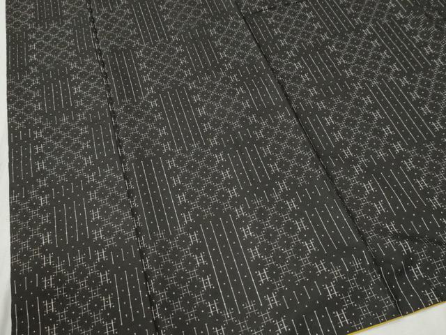 平和屋着物●本場大島紬　7マルキ　泥染め　吉祥文　窪田織物謹製　証紙付き　正絹　逸品　CABC6535yc