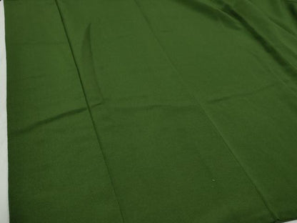 平和屋着物●豪華振袖　色無地　苔色　鬼しぼ縮緬　正絹　逸品　CABC6543yc