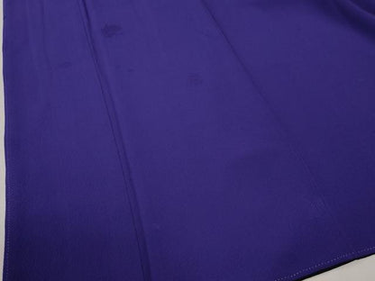 平和屋着物●世界的ファッションデザイナー　山本寛斎　kansaiブランド　振袖　舞花地紋　葡萄色　正絹　逸品　CABC6545yc