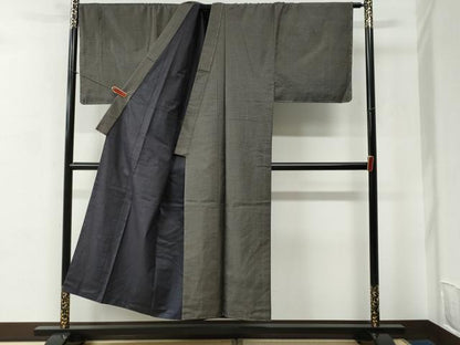 平和屋着物●男性 本場大島紬 アンサンブル 100亀甲 総詰め キングサイズ 正絹 逸品 未使用 CABC6547yc