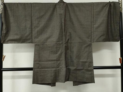 平和屋着物●男性 本場大島紬 アンサンブル 100亀甲 総詰め 羽裏：鷹 キングサイズ 正絹 逸品 未使用 CABC6549yc