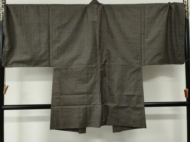 平和屋着物●男性 本場大島紬 アンサンブル 100亀甲 総詰め 羽裏：鷹 キングサイズ 正絹 逸品 未使用 CABC6549yc