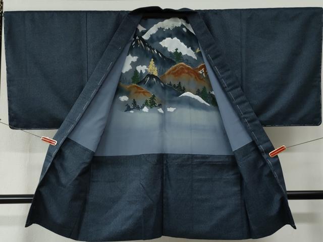 平和屋着物●男性 本場大島紬 アンサンブル 100亀甲 総詰め 正絹 逸品 未使用 CABC6552yc