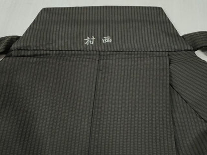 平和屋着物●男性 馬乗り袴 縞 正絹 逸品 CABC6556yc