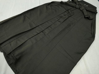 平和屋着物●男性 馬乗り袴 縞 正絹 逸品 CABC6556yc