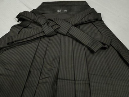 平和屋着物●男性 馬乗り袴 縞 正絹 逸品 CABC6556yc