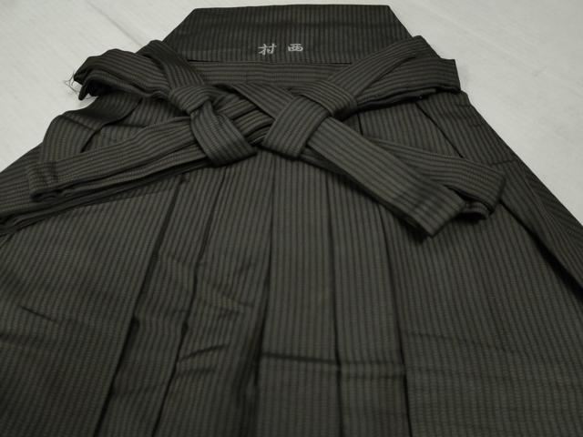 平和屋着物●男性 馬乗り袴 縞 正絹 逸品 CABC6556yc