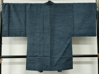 平和屋着物●男性 六條 ゆきやま紬 アンサンブル 霞文 証紙付き 正絹 逸品 未使用 CABC6557yc