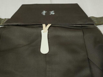 平和屋着物●男性 馬乗り袴 間道 正絹 逸品 CABC6561yc