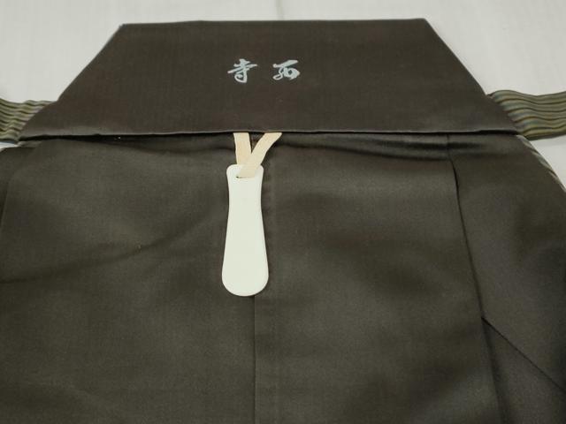 平和屋着物●男性 馬乗り袴 間道 正絹 逸品 CABC6561yc