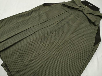 平和屋着物●男性 馬乗り袴 間道 正絹 逸品 CABC6561yc