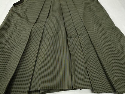 平和屋着物●男性 馬乗り袴 間道 正絹 逸品 CABC6561yc