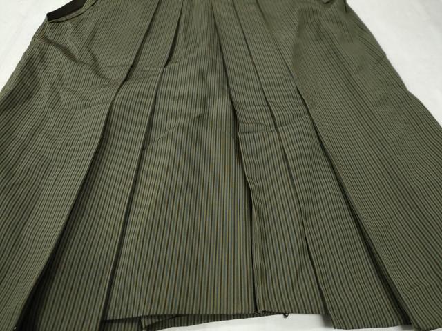 平和屋着物●男性 馬乗り袴 間道 正絹 逸品 CABC6561yc