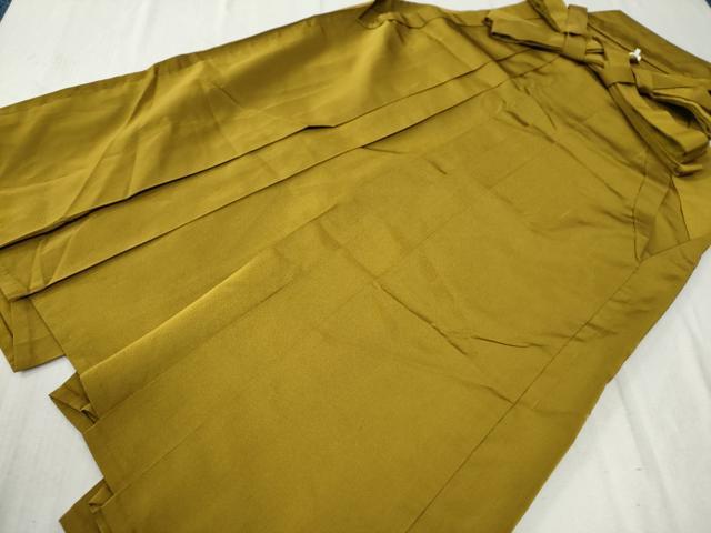 平和屋着物●男性 馬乗り袴 桑茶色 正絹 逸品 CABC6562yc