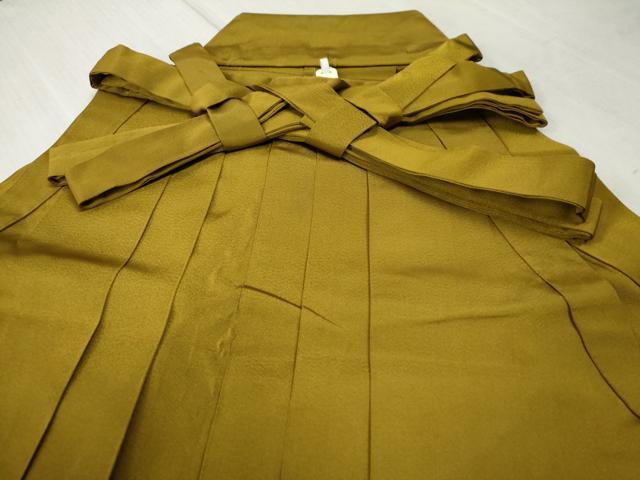 平和屋着物●男性 馬乗り袴 桑茶色 正絹 逸品 CABC6562yc