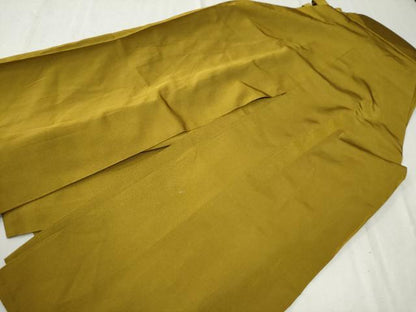 平和屋着物●男性 馬乗り袴 桑茶色 正絹 逸品 CABC6562yc