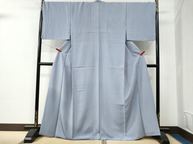 平和屋着物●上質な色無地　淡藤色　正絹　逸品　CABC6564yc