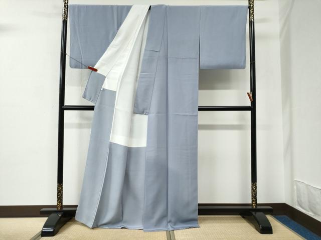 平和屋着物●上質な色無地　淡藤色　正絹　逸品　CABC6564yc
