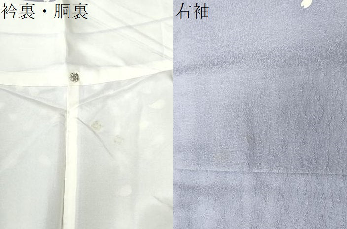 平和屋着物●訪問着　舞桜文　蛍暈し　金彩　正絹　逸品　CABC6566yc