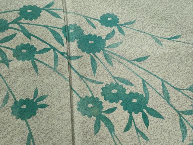 平和屋着物●訪問着　作家物　枝菊文　正絹　逸品　CABC6568yc