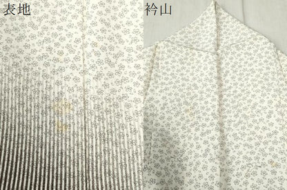 平和屋着物●松田聖子　SEIKOMATSUDA　訪問着　天使　舞桜文　縞　正絹　逸品　CABC6569yc