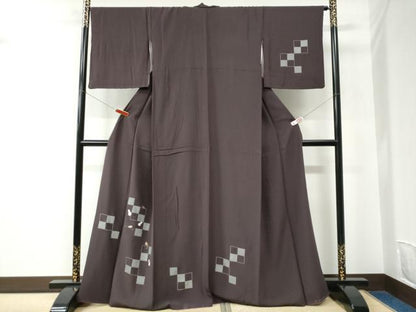 平和屋着物●訪問着　刺繍　瓢箪　打ち出の小槌　金彩　正絹　逸品　CABC6570yc