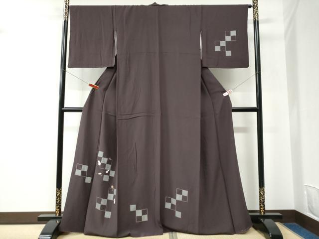 平和屋着物●訪問着　刺繍　瓢箪　打ち出の小槌　金彩　正絹　逸品　CABC6570yc