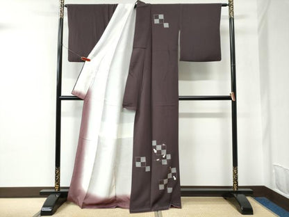 平和屋着物●訪問着　刺繍　瓢箪　打ち出の小槌　金彩　正絹　逸品　CABC6570yc