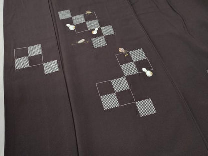 平和屋着物●訪問着　刺繍　瓢箪　打ち出の小槌　金彩　正絹　逸品　CABC6570yc