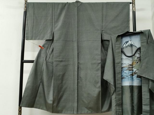 平和屋着物●男性 本場大島紬 アンサンブル 100亀甲 総詰め 正絹 逸品 未使用 CABC6573yc
