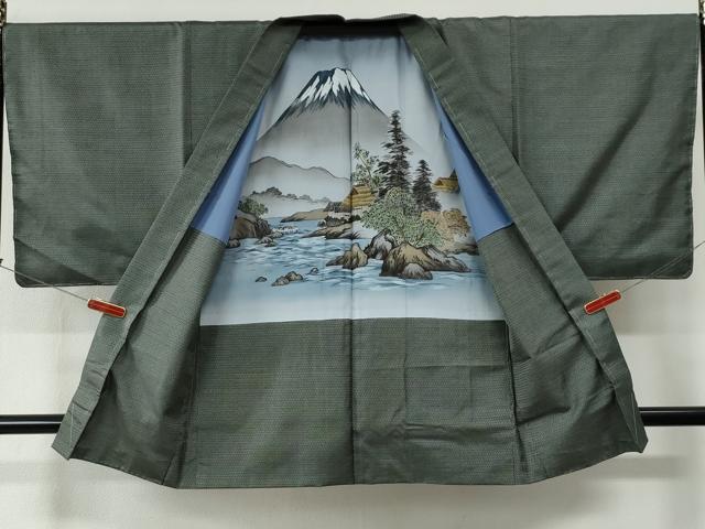 平和屋着物●男性 本場大島紬 アンサンブル 100亀甲 総詰め 正絹 逸品 未使用 CABC6573yc