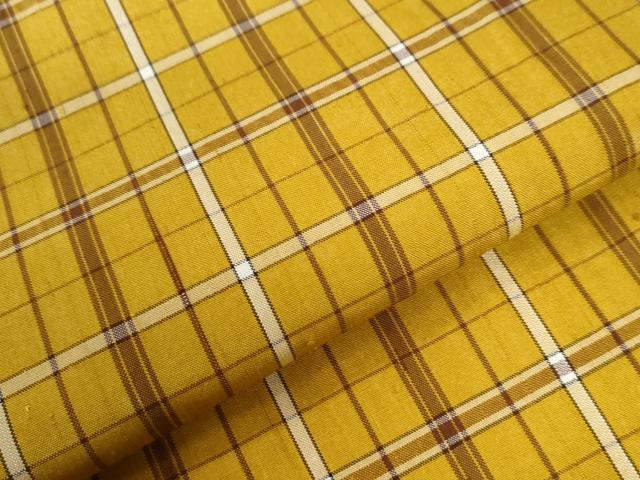 平和屋着物●無形文化財　本場黄八丈　近藤傳　草木染　手織　紬　正絹　逸品　CABC6577yc
