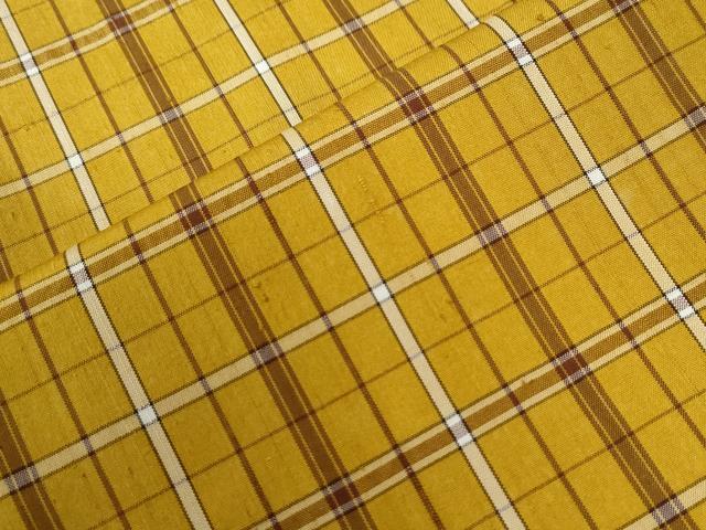 平和屋着物●無形文化財　本場黄八丈　近藤傳　草木染　手織　紬　正絹　逸品　CABC6577yc