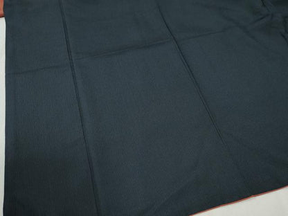 平和屋着物●塩沢お召　間道　証紙付き　正絹　逸品　CABC6581yc