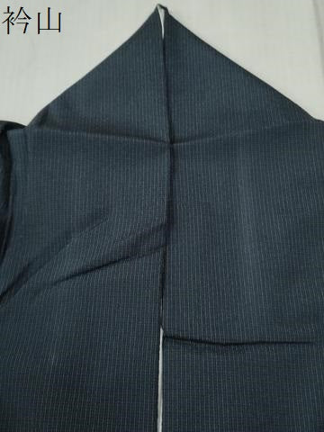 平和屋着物●塩沢お召　間道　証紙付き　正絹　逸品　CABC6581yc
