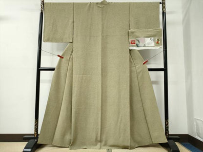 平和屋着物●本場加賀友禅作家 杉浦伸 小紋 霞文 正絹 逸品 未使用 CABC6589yc