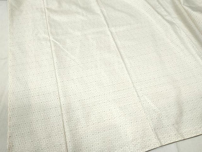 平和屋着物●本場大島紬　白大島　吉祥文　正絹　逸品　未使用　CABC6591yc