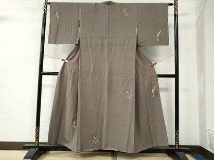 平和屋着物●世界的人形師　辻村寿三郎　ジュサブロー　訪問着　兎　正絹　逸品　CABC6592yc