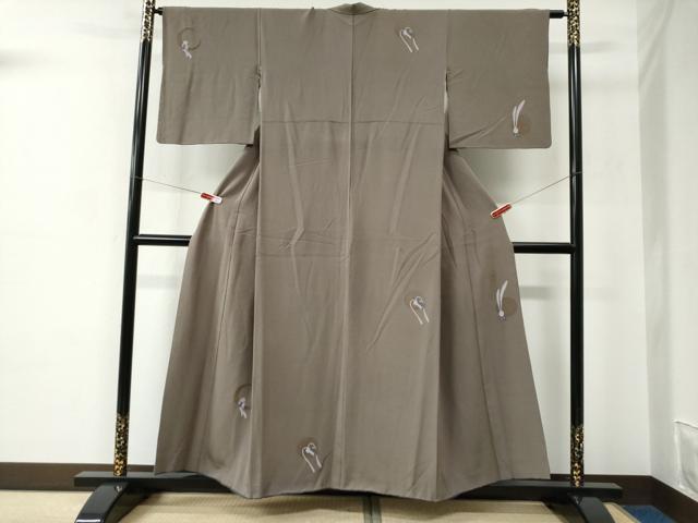 平和屋着物●世界的人形師　辻村寿三郎　ジュサブロー　訪問着　兎　正絹　逸品　CABC6592yc