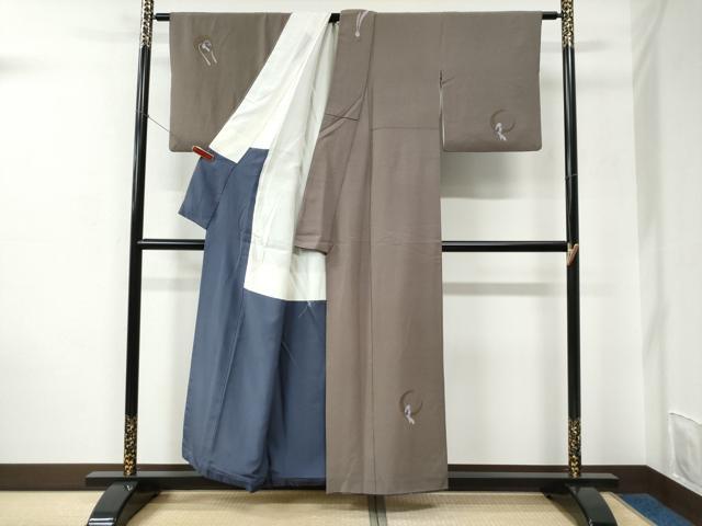平和屋着物●世界的人形師　辻村寿三郎　ジュサブロー　訪問着　兎　正絹　逸品　CABC6592yc