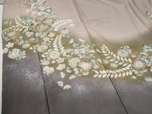 平和屋着物●訪問着　辻が花　絞り　暈し染め　金彩　正絹　逸品　CABC6593yc