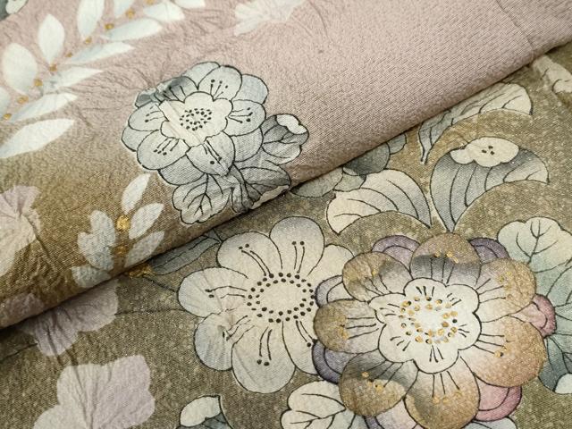 平和屋着物●訪問着　辻が花　絞り　暈し染め　金彩　正絹　逸品　CABC6593yc