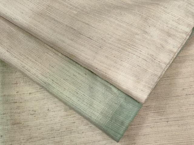 平和屋着物●紅花紬　米沢　霞文　正絹　逸品　CABC6600yc