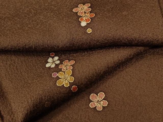 平和屋着物●上質な小紋　舞花文　金彩　正絹　逸品　CABC6601yc